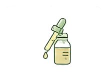 Ícone ilustrativo de frasco conta-gotas de óleo de cannabis